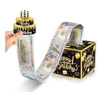 LONZIKP Scatola Sorpresa Compleanno DIY Geschenkbox Regalo di Compleanno per Famiglia Bambini Amici (5,3" x 5,1")