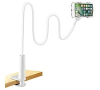 LONZOTH Porta Cellulare, Supporto Cellulare Telefono Letto Regolabile e Flessibile a Collo di Cigno Universale Cellulari da Tavolo per iPhone,Huawei,Samsung, Google Pixel e altri 3.5-6.5”Smartphone
