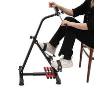Loobiiny Cyclette per bicicletta, antiscivolo, 120 kg, LCD, con manico massaggiante e base, pedale, alta resistenza regolabile, per interni, brucia grassi, pedali, allenamento per gambe