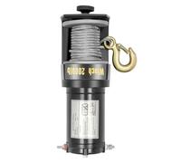 Loobiiny Sollevatore elettrico, corda per verricello 12 V, 4 m/min, verricello elettrico con telecomando, corda in acciaio fino a 900 kg, dispositivo di sollevamento