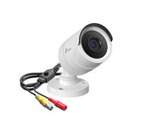 Loocam Telecamera di Sicurezza HD 2MP 1080p, Telecamera Cablata Ibrida 4-in-1 CVI/TVI/AHD/CVBS, Visione Notturna IR, Resistente alle intemperie per Sistemi di Telecamere DVR CCTV Esterno Interno