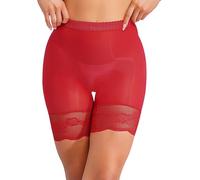 Loodgao Shorty Femmina Intimo Legging Corto Boxer Shorts di Sicurezza Anti Sfregamento Mutande Sexy Trasparente Rosso Taglia Unica
