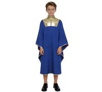 Loodgao Tunica Danza Liturgica Cappotto Da Coro Per Bambini Roba Da Coro Per Bambini Roba Di Giudice Toga Di Laurea Vestito Tribunale Danza Lode Blu reale 9-10 anni