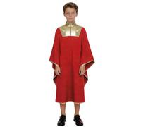 Loodgao Tunica Danza Liturgica Cappotto Da Coro Per Bambini Roba Da Coro Per Bambini Roba Di Giudice Toga Di Laurea Vestito Tribunale Danza Lode Rosso 9-10 anni