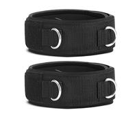 LOOEEL 2 cinghie per cosce per fitness, in morbido neoprene, imbottite, attacco per esercizi per gambe, regolabile, cintura di resistenza per macchine, palestra, allenamento, velocità, taekwondo,