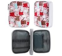 LOOEN Borsa per uncinetto, borsa organizer per ferri circolari, ferri da maglia e altri accessori per la casa e i viaggi, borsa organizer (accessori non inclusi)