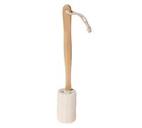 Loofah Back Scrubber | Spugna tubolare di loofah pulizia profonda | Texture esfoliante Luffa Benwone su un bastone | Strumento per la doccia per il corpo ideale per le aree difficili da raggiung