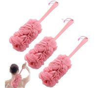 LOOFAH ON UN Stick 3 pacchi LOOFAH con manico Doccia morbida LOOFAH ON UNA STANTE SCRUBBER DENNO DENNO SPOUMING SPAGNA DI LOOFAH SPACHI