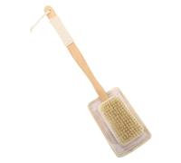 Loofah - Spazzola da doccia con spugnette in luffa con spugnette di ricambio, strumento ergonomico per l'esfoliazione del corpo per adulti, uomini, donne, madri, padri,