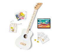 Loog Chitarra acustica professionale per bambini a 3 corde, età 6+, app di apprendimento e lezioni incluse, colore bianco