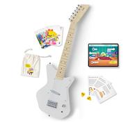 Loog Pro VI Chitarra elettrica per bambini per principianti dai 9 anni in su, app di apprendimento e lezioni incluse (bianco)