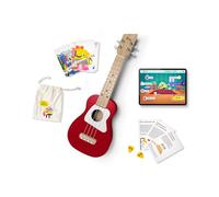 Loog Ukulele soprano in legno per bambini e principianti, app e lezioni, tutte le età (rosso)