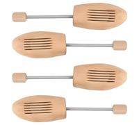 LoogCape 2 paia di tendiscarpe in legno massiccio Lotus con molla a spirale, per uomo e donna, indeformabili, assorbono l'umidità, durevoli, per pelle, tela e scarpe sportive