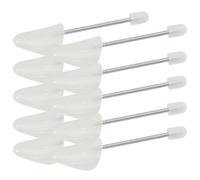 LoogCape 5 paia di tenditascarpe con molla a spirale, colore bianco, EU 35-38, in plastica durevole, per scarpe da donna, indeformabili, cura delle scarpe, prevenzione delle pieghe, facile da usare