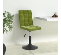 LoogCape 6 sedie da pranzo in velluto verde chiaro, girevoli, design moderno, regolabile in altezza, girevole a 360°, per cucina e sala da pranzo, robusto telaio in acciaio, comfort di seduta ottimale