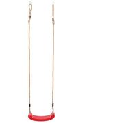 LoogCape Altalena per bambini rossa per giardino e albero, lunghezza della corda regolabile, resistente alle intemperie, per bambini a partire dai 36 mesi, robusta base in PE, adatta per esterni