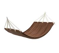 LoogCape Amaca con struttura stabile, marrone, 210 x 150 cm, per giardino, balcone, terrazza, campeggio, portata fino a 150 kg, in cotone e poliestere, ideale per rilassarsi