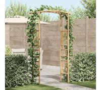 LoogCape Arco da giardino naturale, 110 x 40 x 205 cm, in bambù, per giardino e balcone, resistente alle intemperie, durevole, con aspetto elegante e design sostenibile, per piante rampicanti e