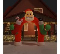LoogCape Arco natalizio gonfiabile con LED, 320 cm, resistente alle intemperie, decorazione per casa, giardino, balcone, terrazza, con striscia luminosa a LED per un'atmosfera festosa
