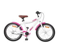 LoogCape Bicicletta per bambini da 18 pollici, per 5-7 anni, in acciaio robusto, con manubrio e sella regolabili, adatta per città, tempo libero e attività all'aperto, bicicletta leggera per ragazzi