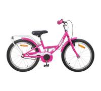 LoogCape Bicicletta per bambini da 20 pollici, per 6-11 anni, rosa, con sella e manubrio regolabili, robusto telaio in acciaio, freni affidabili, adatta per città, fuoristrada e tempo libero, ideale