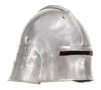 LoogCape Casco tedesco prussiano replica antica in acciaio per feste cosplay LARP con design storico, per teatro, collezionisti e decorazioni, robusto e autentico