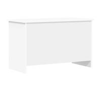 LoogCape Cassapanca portaoggetti bianca, 80 x 40 x 50 cm, in legno, organizer per camera da letto, corridoio, soggiorno, cameretta dei bambini, panca