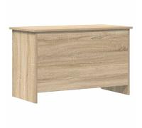 LoogCape Cassapanca portaoggetti in rovere Sonoma, 80 x 40 x 50 cm, con coperchio, organizer per camera da letto, corridoio, cameretta dei bambini, giardino e balcone, durevole e salvaspazio