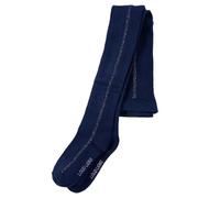 LoogCape Collant per bambini blu navy 104 con strisce glitterate, traspiranti, durevoli, elastico in vita, adatti per bambini di età compresa tra 3 e 4 anni, per tutti i giorni, asilo e scuola