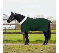 LoogCape Coperta per cavalli verde scuro, 115 cm, in pile polare, resistente alle intemperie, traspirante, antivento, impermeabile, con fibbie regolabili, patta per coda, per esterni, stalla, pascolo