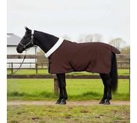 LoogCape Coperta per cavallo, marrone scuro, 75 cm, in pile polare, antivento, traspirante, impermeabile, per stalla e pascolo, versatile custodia protettiva per esterni, per pony, puleri e