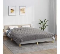 LoogCape Coperta ponderata grigia, 200 x 225 cm, 13 kg, tessuto con passanti interni, per letto, divano, camera da letto, morbida, calda e lavabile, per notti accoglienti in inverno e in estate