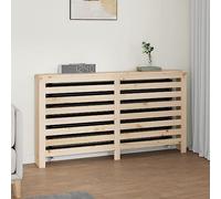 LoogCape Copertura per termosifoni in legno di pino massiccio, 153 x 19 x 84 cm, con moderno design a lamelle, copertura decorativa per termosifoni, pratica superficie di appoggio, adatta per