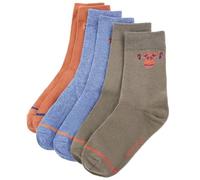 LoogCape Coppia di calzini per bambini con suole antiscivolo, traspiranti, durevoli, in cotone, per bambini di età compresa tra 8 e 10 anni, adatti per scuola, sport, gattonare, imparare a correre