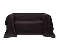 LoogCape Copridivano in micro-suede marrone, 210 x 280 cm, resistente, protezione per mobili in microfibra, per soggiorno, sala da pranzo, giardino, terrazza, lavabile, adatto per divano, poltrona