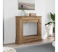 LoogCape Cornice per caminetto in rovere Artisan, 90 x 30 x 90 cm, materiale in legno per caminetti elettrici, accessori per camino, caminetto, contenitore per legna da ardere, stufa a legna, elemento
