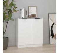 LoogCape Credenza bianca, 60 x 30 x 70 cm, in legno, multiuso, con spazio per soggiorno, sala da pranzo, corridoio, ufficio e camera da letto