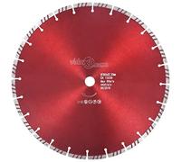 LoogCape Disco da taglio diamantato da 350 mm con acciaio turbo per calcestruzzo, granito, mattoni, gres porcellanato, legno, metallo, plastica, laminato, legno duro, bimetallo, accessori