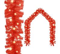 LoogCape Ghirlanda Natalizia con LED 10M Rosso per Decorazioni Festive per Interni ed Esterni, Alimentazione USB Impermeabile, con 150 LED, Ideale per Finestra, Scale, Balcone e Giardino
