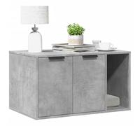 LoogCape Lettiera per gatti, 80 x 50 x 45 cm, in legno con design nascosto, versatile come mobile per gatti, tavolino o mobile portaoggetti, durevole, facile da pulire