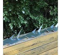 LoogCape Listello dentato per recinzione, 2 pezzi, in acciaio, 1 metro, resistente alle intemperie, per recinzione, cancello, parete, davanzale, protezione contro l'arrampicata, facile fissaggio