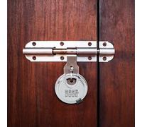 LoogCape Lucchetto di sicurezza con chiave, robusto lucchetto interamente in metallo, serratura a cilindro resistente alle intemperie, per porte, cancelli, garage, mobili, cassetta delle lettere