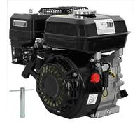 LoogCape Motore a benzina 6,5 CV 4,8 kW nero, raffreddato ad aria, con avviamento a fune, ideale per generatori, generatori di corrente di emergenza, portatile, silenzioso, per campeggio, giardino