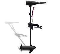 LoogCape Motore Elettrico Trolling P25 55lbs con Lunghezza Albero 360° Sterzo 360° 8 Velocità Resistente all'acqua Salata Spia di Controllo Batteria Inclusa Elica Adatto per Barca Yacht