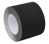 LoogCape Nastro antiscivolo nero, 0,1 x 10 m, in PVC, resistente alle intemperie, autoadesivo, antiscivolo, per scale, piastrelle, acciaio inossidabile, legno, cemento, versatile, per interni ed