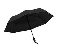 LoogCape Ombrello pieghevole automatico, nero, 95 cm, con protezione UV, impermeabile, leggero, portatile, per viaggi, campeggio, ombreggiatura all'aperto, protezione da vento e intemperie, ideale per