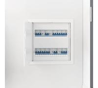 LoogCape Pannello di accesso bianco, 35 x 35 cm, in plastica ABS, per parete e soffitto, porta di ispezione, sportello di manutenzione, lucernario, soffitta, resistente agli urti, impermeabile, facile