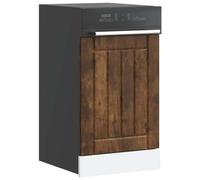 LoogCape Pannello per lavastoviglie Lucca in legno di rovere affumicato, 45 x 1,5 x 67 cm, facile da pulire, protegge la lavastoviglie, adatto per mobili da cucina moderni in soggiorno