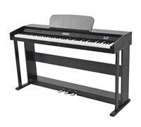 LoogCape Pianoforte digitale con 88 tasti, pedali, nero, piastra in melammina, 150 suoni, 100 stili di accompagnamento per principianti ed esperti, ideale per casa, studio o palco
