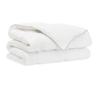 LoogCape Piumone invernale bianco, 140 x 200 cm, imbottitura in bambù e poliestere, per notti fredde, traspirante e lavabile, durevole, leggera, calda, accogliente, adatta per camera da letto